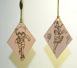 别具一格的手机饰品激光刻字