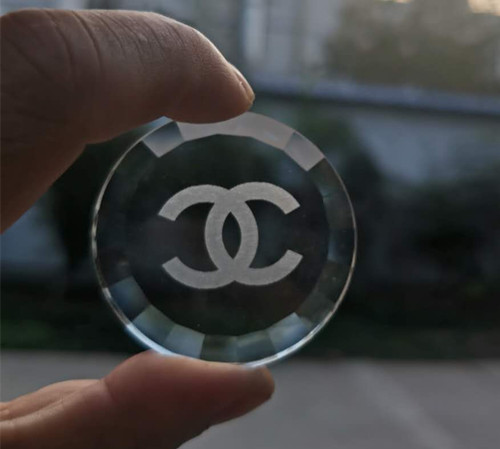 玻璃香水瓶紫外激光打标机效果展示